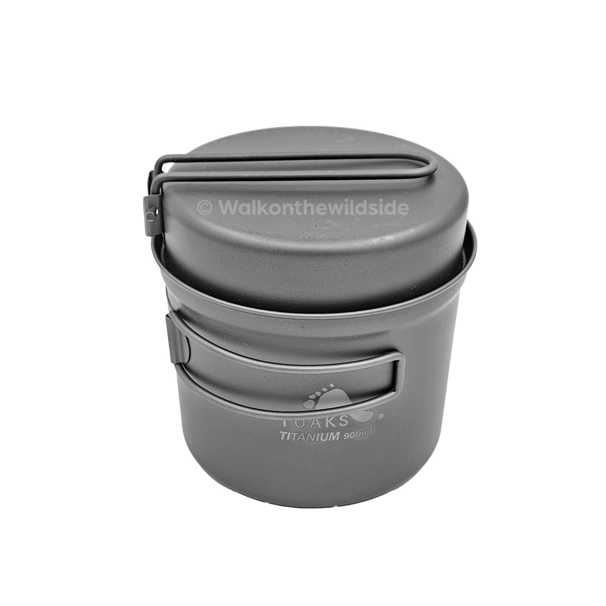 Toaks Pot 900 D-115 mit Pfanne PAN-115 darauf